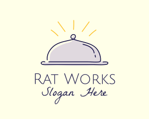 Restaurant Food Cloche logo design