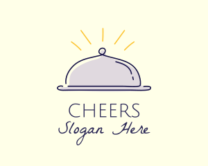 Resto Bar - Restaurant Food Cloche logo design