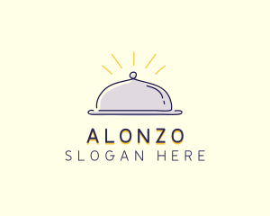 Restaurant Food Cloche logo design