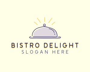 Restaurant Food Cloche logo design