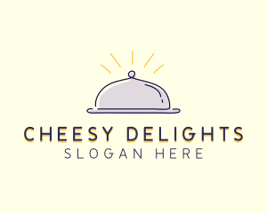 Restaurant Food Cloche logo design