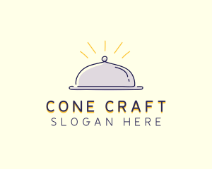 Restaurant Food Cloche logo design