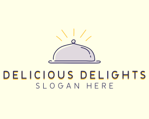 Restaurant Food Cloche logo design