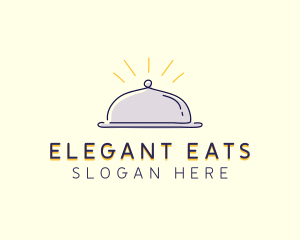 Restaurant Food Cloche logo design