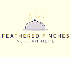 Restaurant Food Cloche logo design