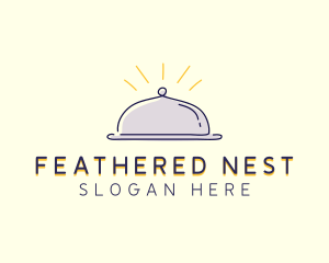 Restaurant Food Cloche logo design