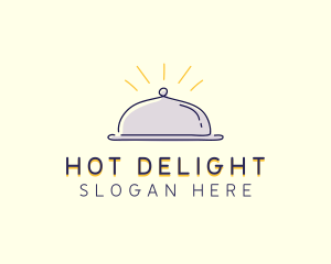 Restaurant Food Cloche logo design