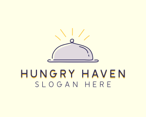 Restaurant Food Cloche logo design