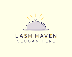 Restaurant Food Cloche logo design