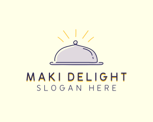 Restaurant Food Cloche logo design