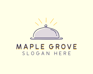 Restaurant Food Cloche logo design