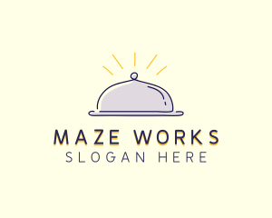 Restaurant Food Cloche logo design