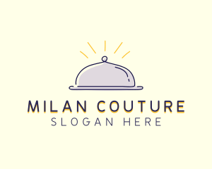 Restaurant Food Cloche logo design