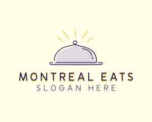 Restaurant Food Cloche logo design