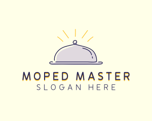 Restaurant Food Cloche logo design