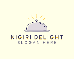 Restaurant Food Cloche logo design