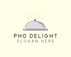 Restaurant Food Cloche logo design