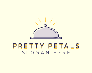 Restaurant Food Cloche logo design