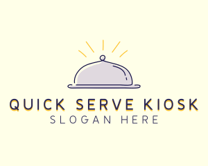 Restaurant Food Cloche logo design