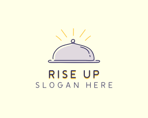 Restaurant Food Cloche logo design