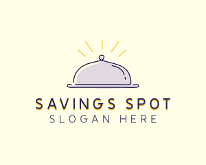 Restaurant Food Cloche logo design