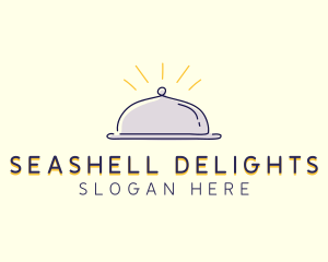 Restaurant Food Cloche logo design