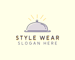 Restaurant Food Cloche logo design