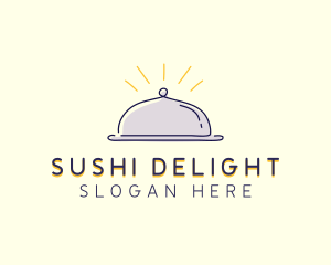 Restaurant Food Cloche logo design