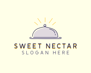 Restaurant Food Cloche logo design