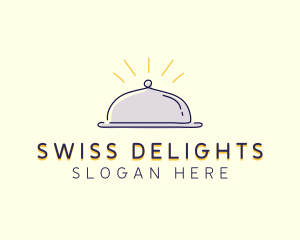 Restaurant Food Cloche logo design