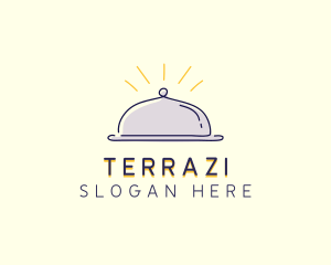 Restaurant Food Cloche logo design