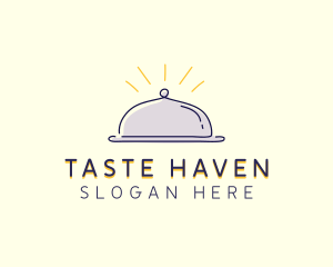 Restaurant Food Cloche logo design