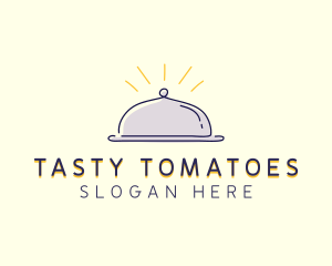 Restaurant Food Cloche logo design