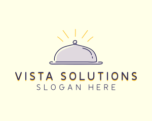 Restaurant Food Cloche logo design