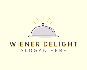 Restaurant Food Cloche logo design