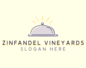 Restaurant Food Cloche logo design