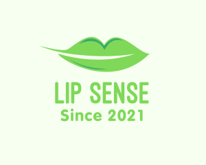 Leaf Lips Makeup logo design