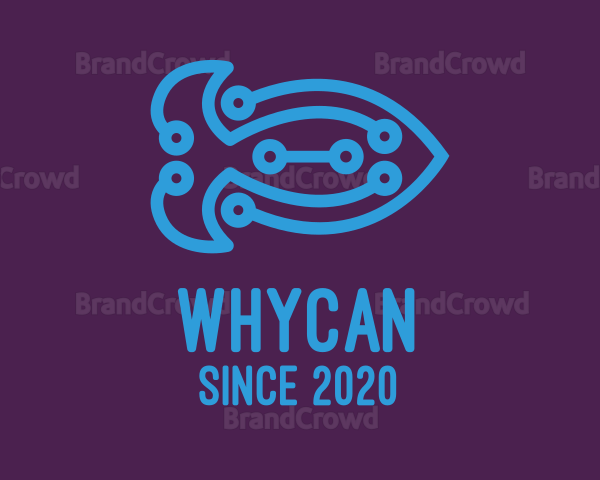 Digital Blue Fish Logo