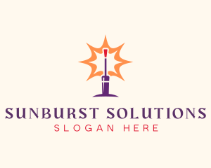 Sunburst - Beauty Nail Polish logo design