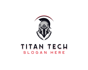 Spartan Combat Helmet logo design