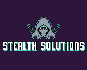 Stealth - Gaming Ninja Warrior Character logo design