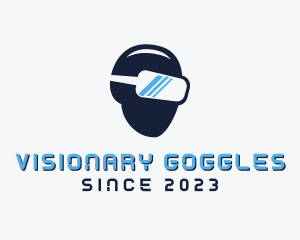 Goggles - VR Gamer Goggles logo design