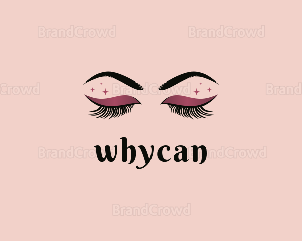 Eyelashes Beauty Makeup Logo