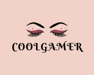 Eyelashes Beauty Makeup Logo