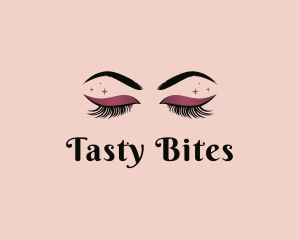 Makeup Tutorial - Eyelashes Beauty Makeup logo design
