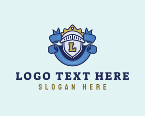 Sports - Regal Knight Ribbon Monarchy logo design