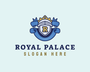 Regal Knight Ribbon Monarchy logo design