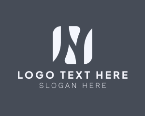 Manufacturing - Flow Marketing Business Letter N logo design