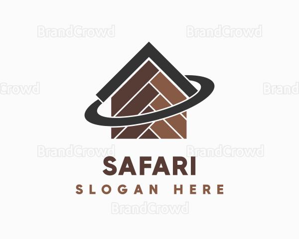 Wooden Tiles Home Orbit Logo