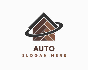 Wooden Tiles Home Orbit Logo